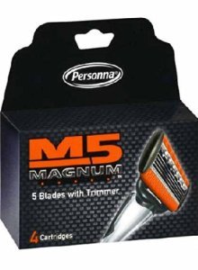 24 Cartridges Razor Blades with Trimmer B558681