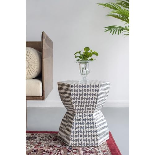 Teal Square Accent Stool H8671