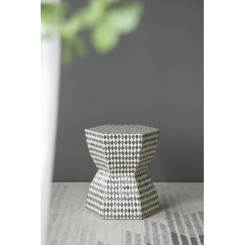 Teal Square Accent Stool H8671