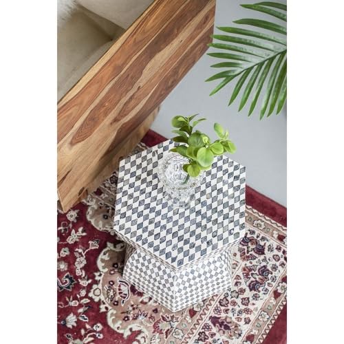 Teal Square Accent Stool H8671