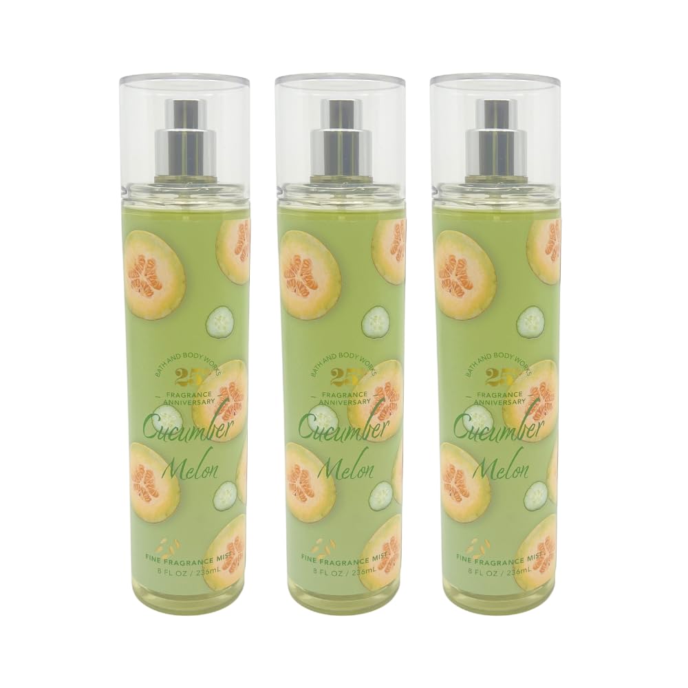 Cucumber Melon Fine Fragrance Mist 8 fl oz Pack of 3 F854894