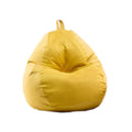 Washable Soft Bean Bag Chair Cover Only 110 * 120cm Yellow R66766