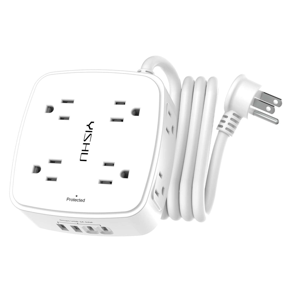 6Ft Surge Protector Power Strip with 8 Outlets & 4 USB Ports J30309