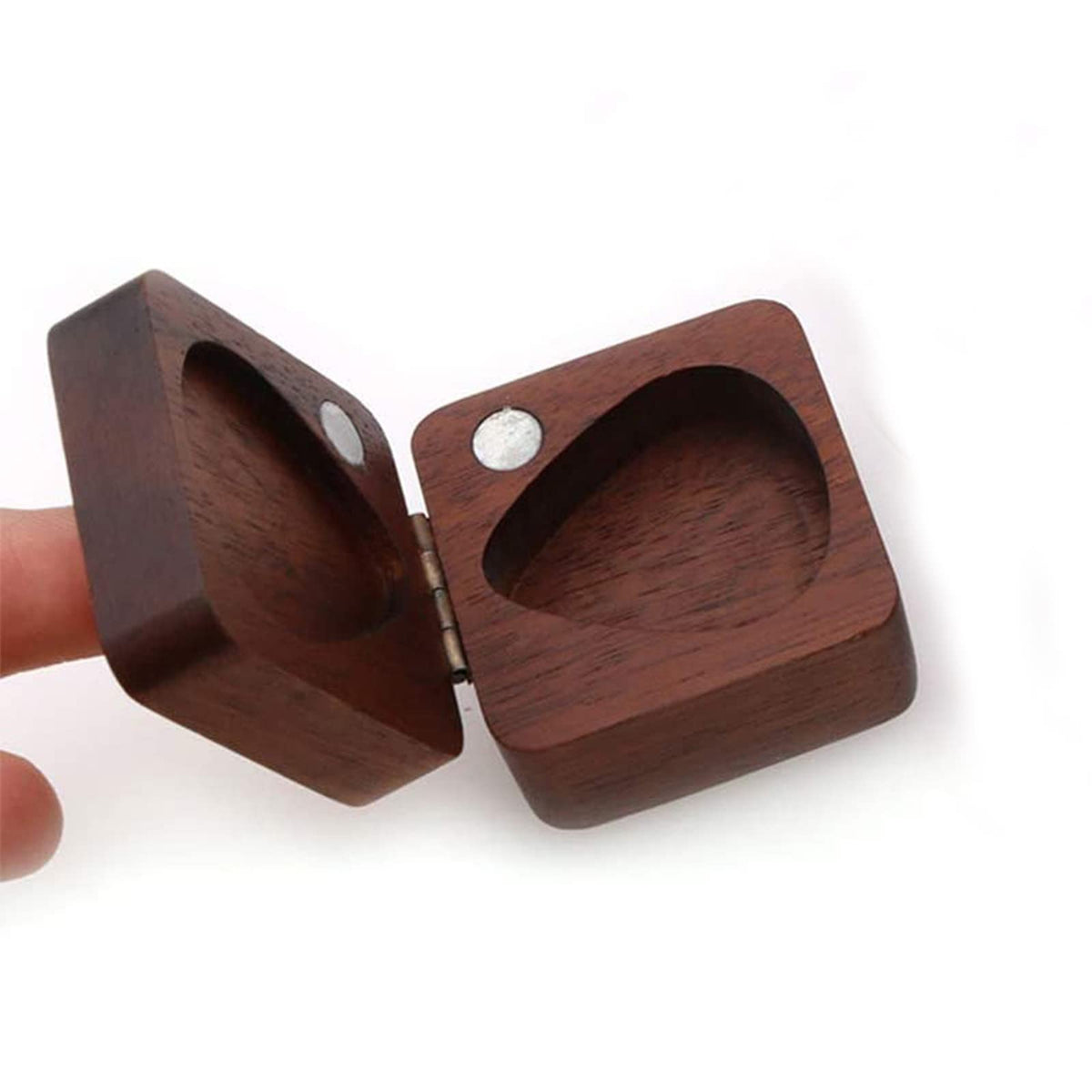 Wooden Guitar Pick Case Holder E551459