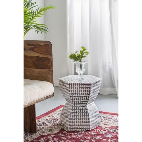 Teal Square Accent Stool H8671