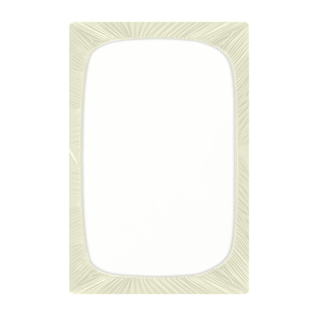 Light Yellow Fitted Crib Sheet Microfiber T769