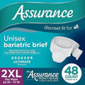 Maximum Absorbency Unisex Adult Briefs White 2XL 48 Count A1590