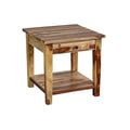 Solid Sheesham Wood End Table with Drawer A1330