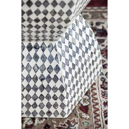 Teal Square Accent Stool H8671