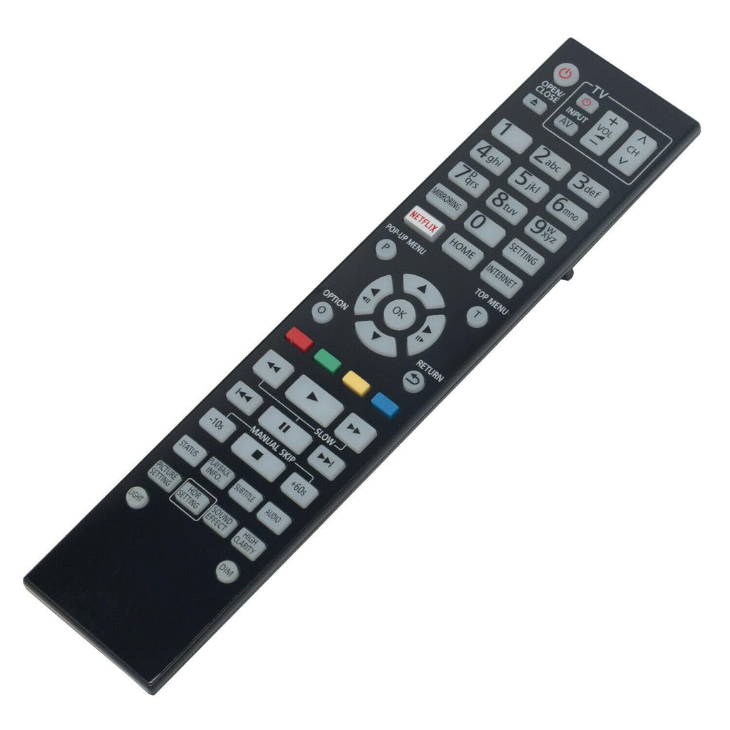 Replacement Remote Control for Blu-ray DVD Disc Player with Backlight B8459