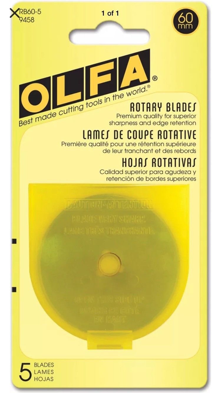 Rotary Blade Refill 5 per Package 60 Millimeters C471137