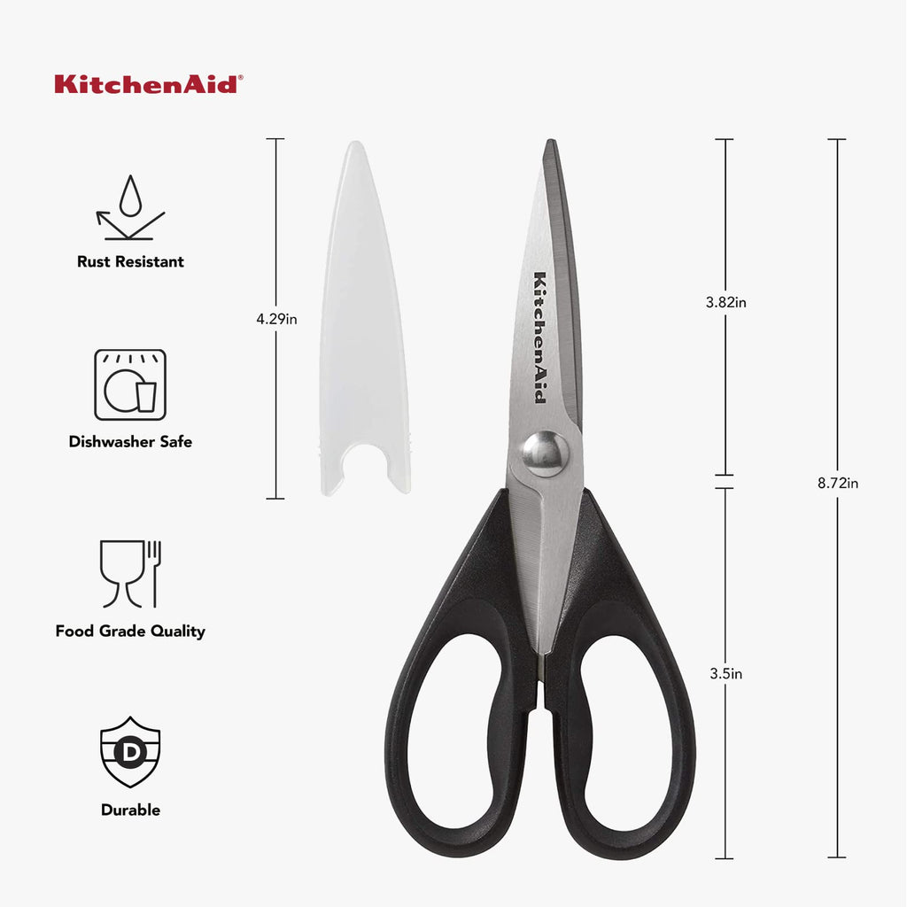 Black Stainless Steel Kitchen Shears U339