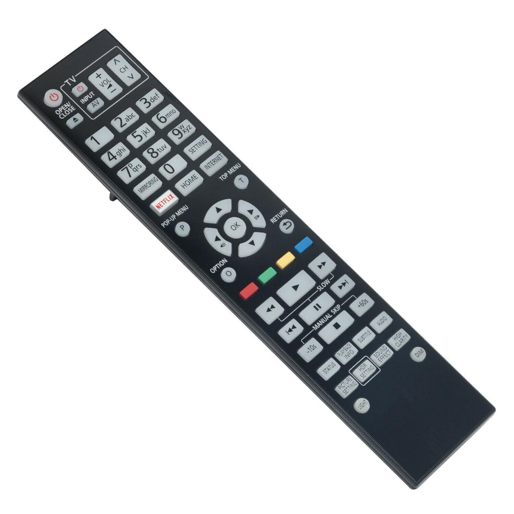 Replacement Remote Control for Blu-ray DVD Disc Player with Backlight B8459