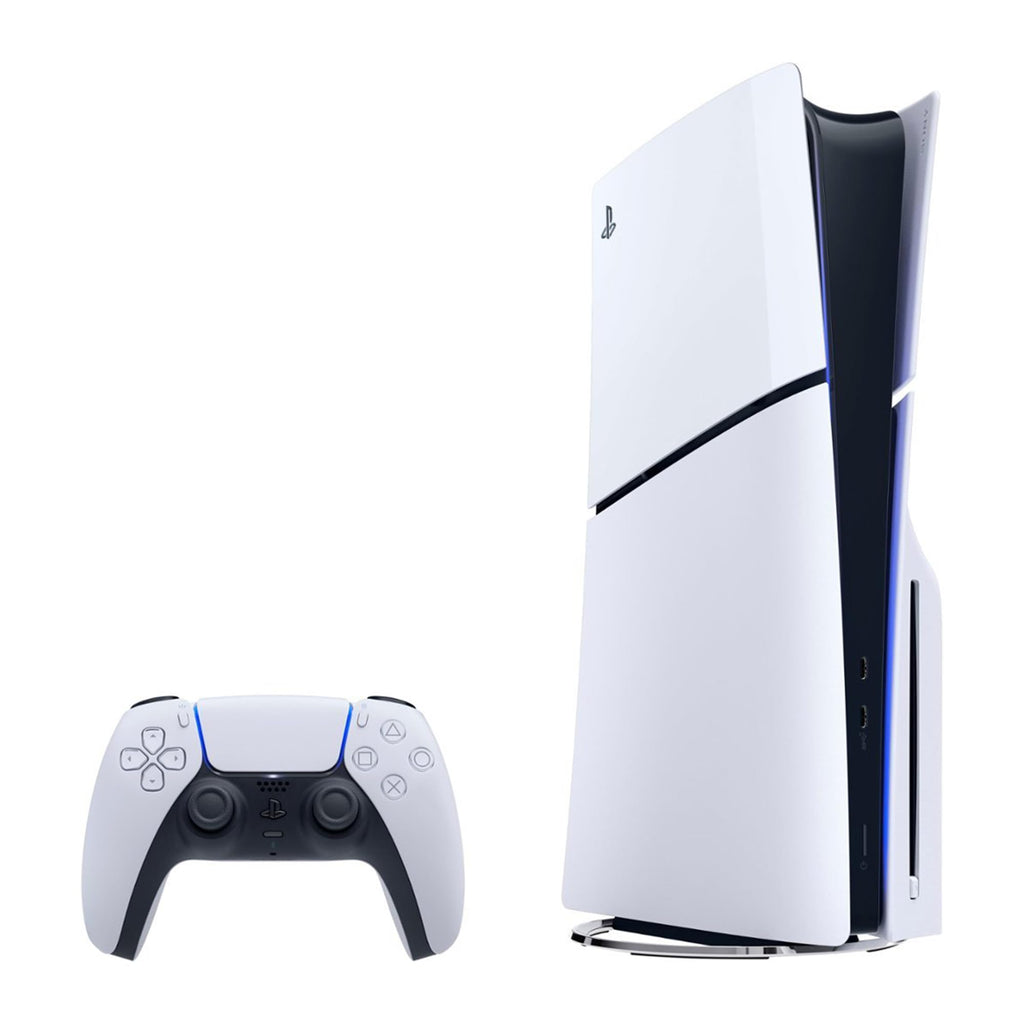 White Slim Disc Edition Gaming Console Bundle with Wireless Controller T85506
