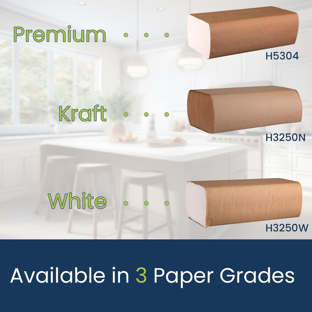 Multifold Paper Towels, White, 4,000 Sheets/Case Y605295