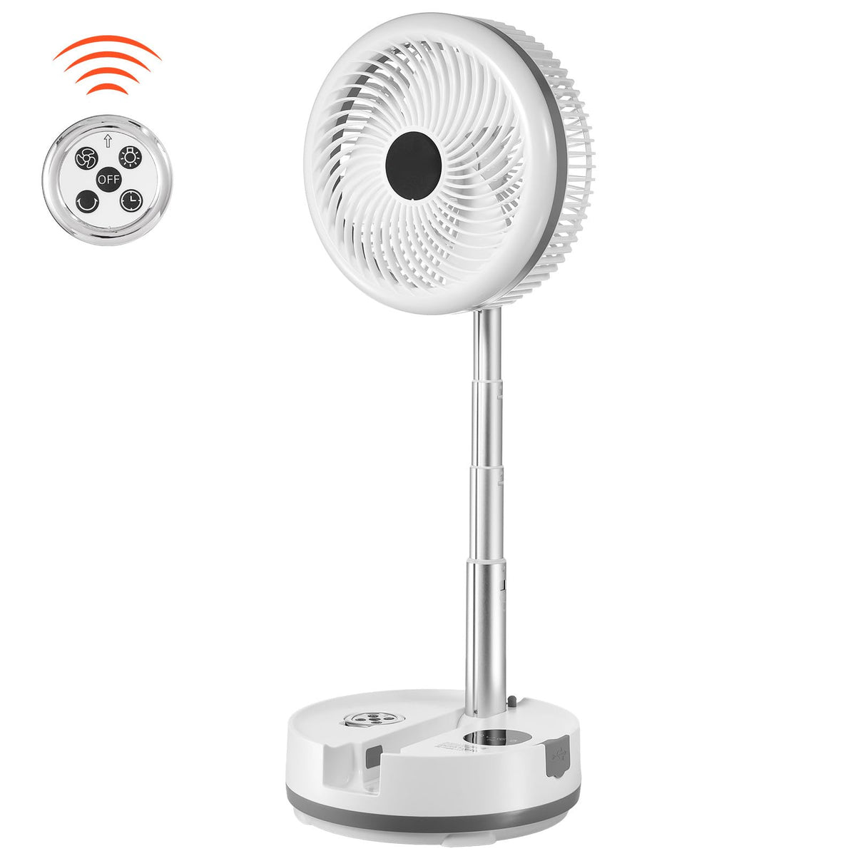 10 Inch Foldable Oscillating Fan with Remote W285