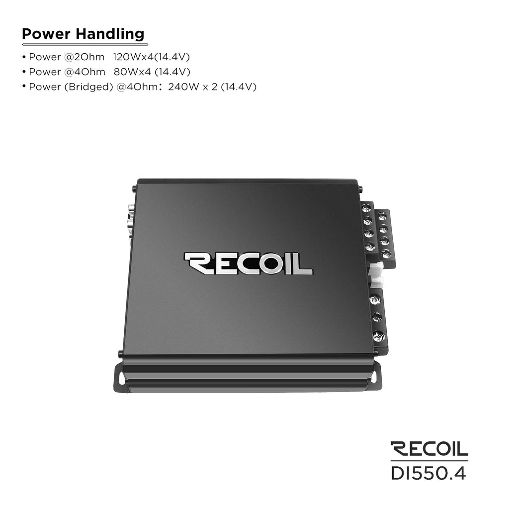 4-Channel Car Audio Amplifier 1040W U1222