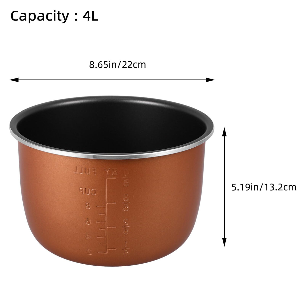 Nonstick Inner Pot for Pressure Cooker X412