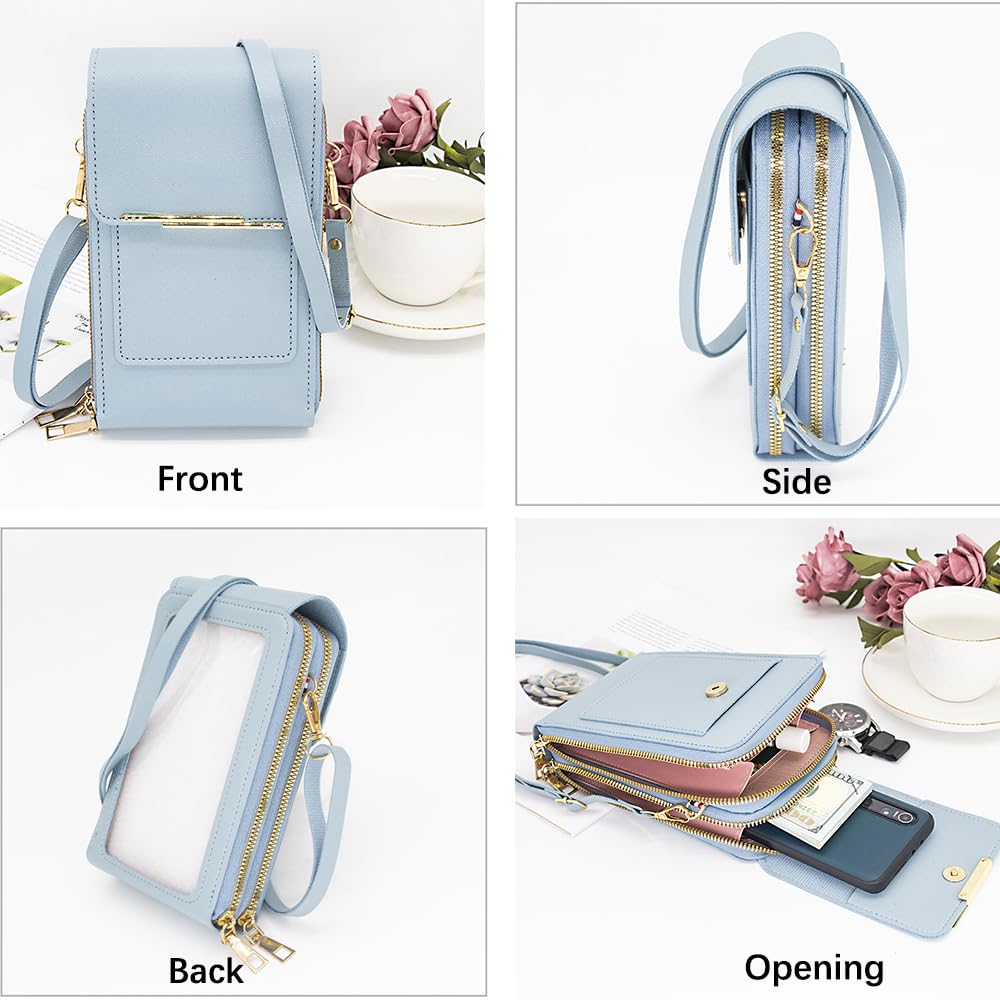 Anti-Theft Leather Crossbody Bag H60460