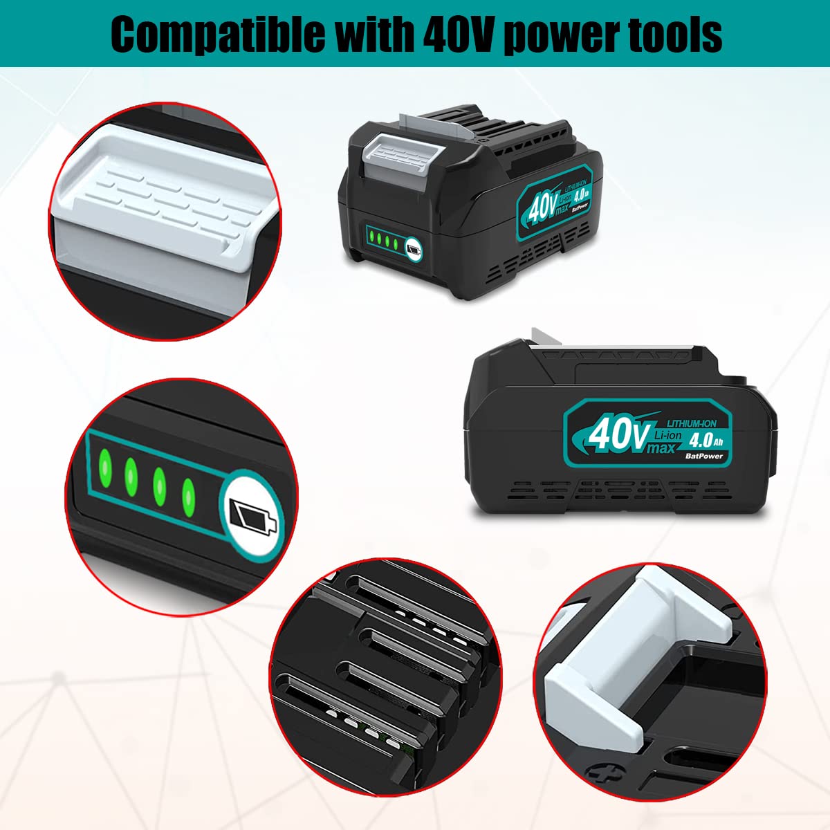 40V Lithium-Ion Battery Pack 2-Pack Z91897