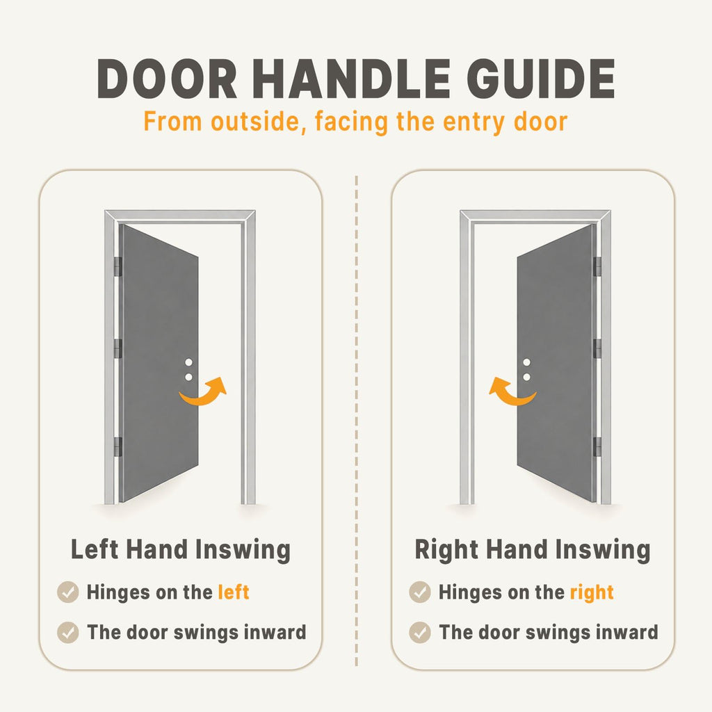Fiberglass Entry Door 4-Lite Glass Left-Hand Inswing O657