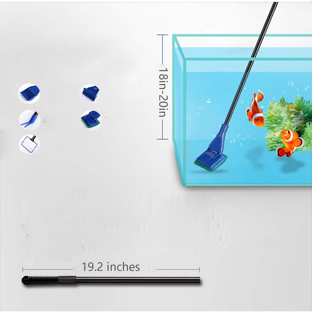 Aquarium Cleaning Tools Kit 5 in 1 Z8553