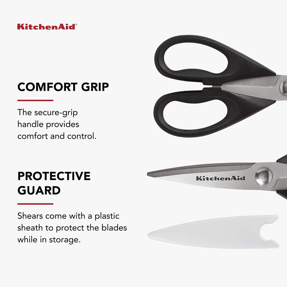 Black Stainless Steel Kitchen Shears U339