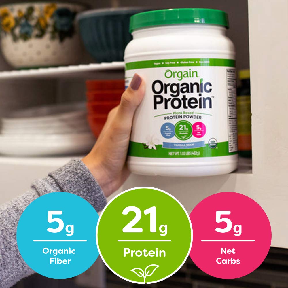 Organic Plant Based Vanilla Bean Protein Powder B8645