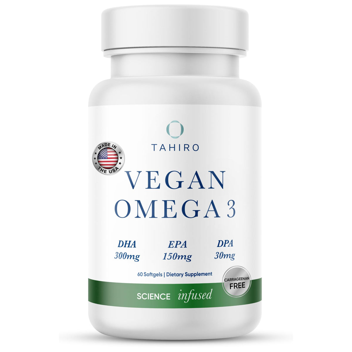 Vegan Omega-3 Softgels with DPA, DHA & EPA, 1000mg Y824