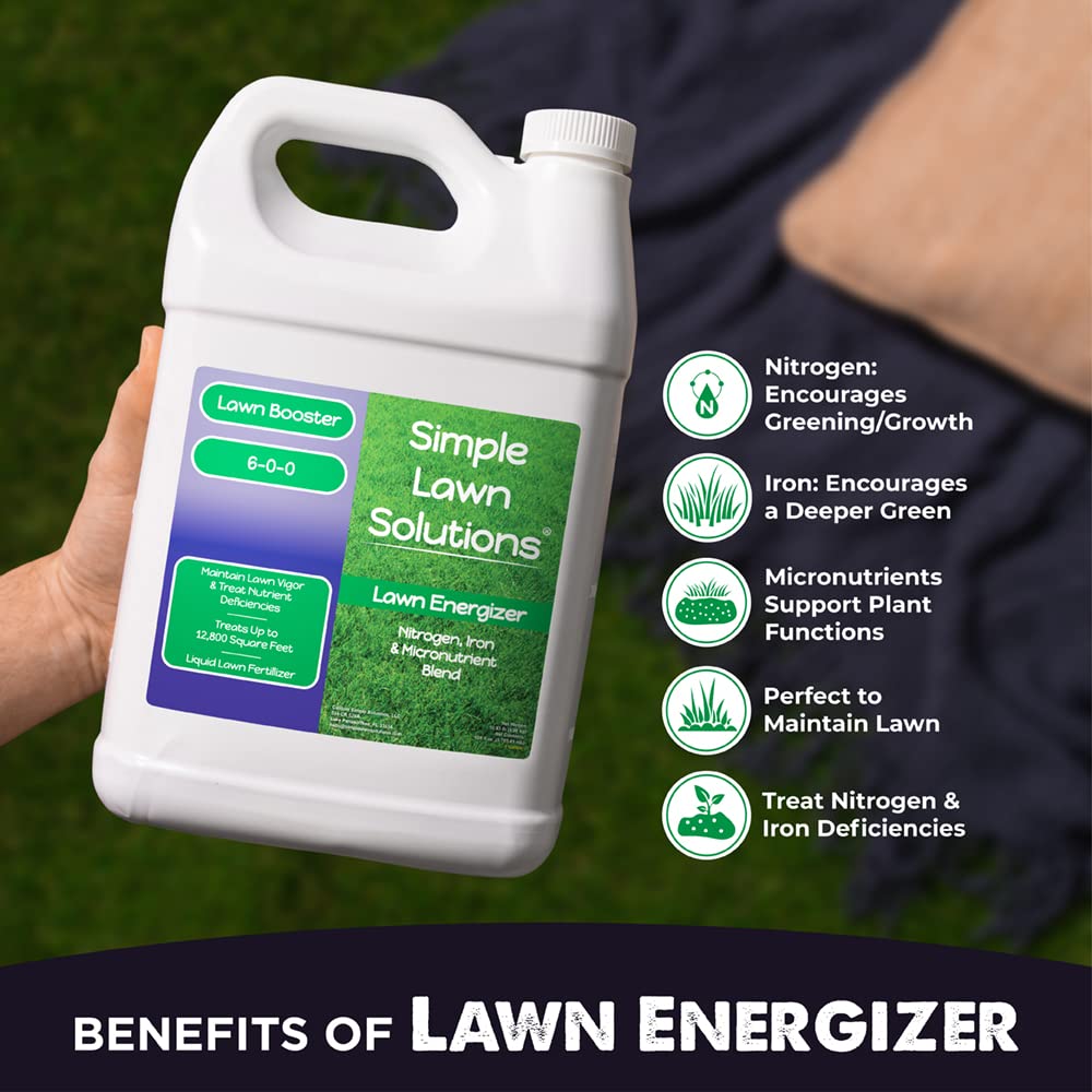 Commercial Grade Liquid Grass Fertilizer with Nitrogen, Iron, Micronutrients 1 Gallon V276