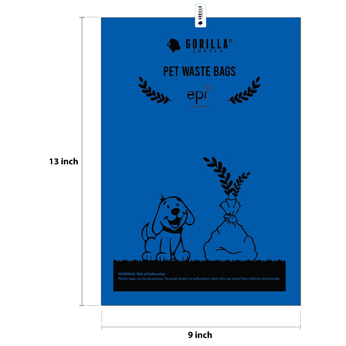 1000 Count Dog Poop Waste Bags with Dispenser M8428