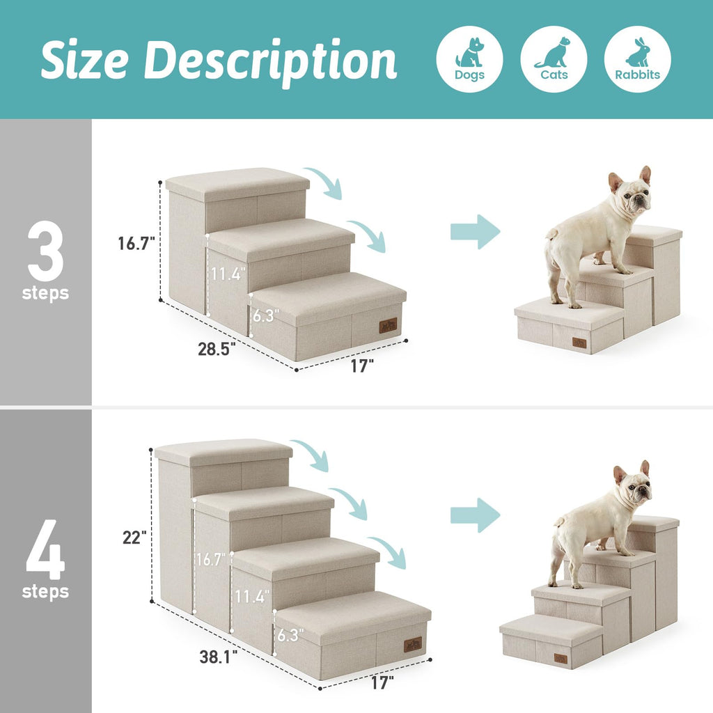Dog Stairs with Storage, 4-Step K3260