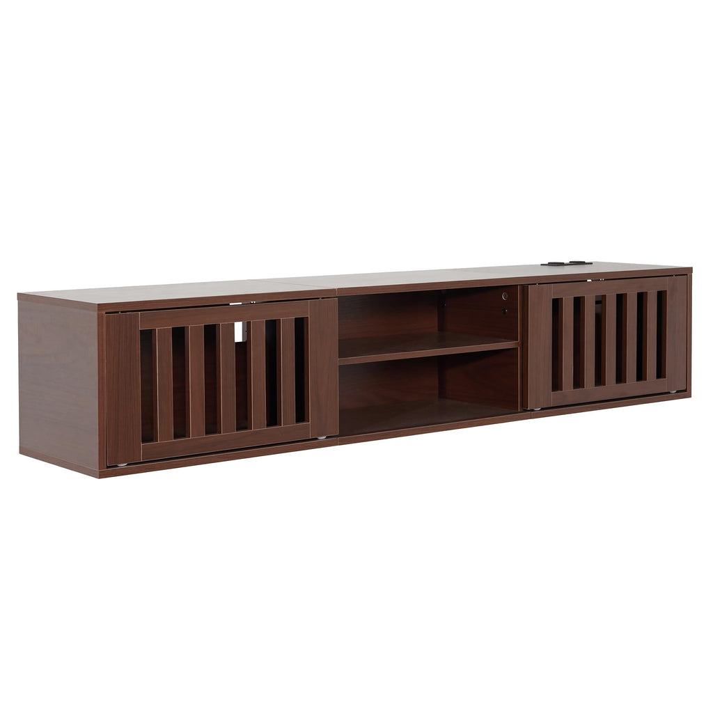 59" Floating TV Stand with Power Outlet N8528