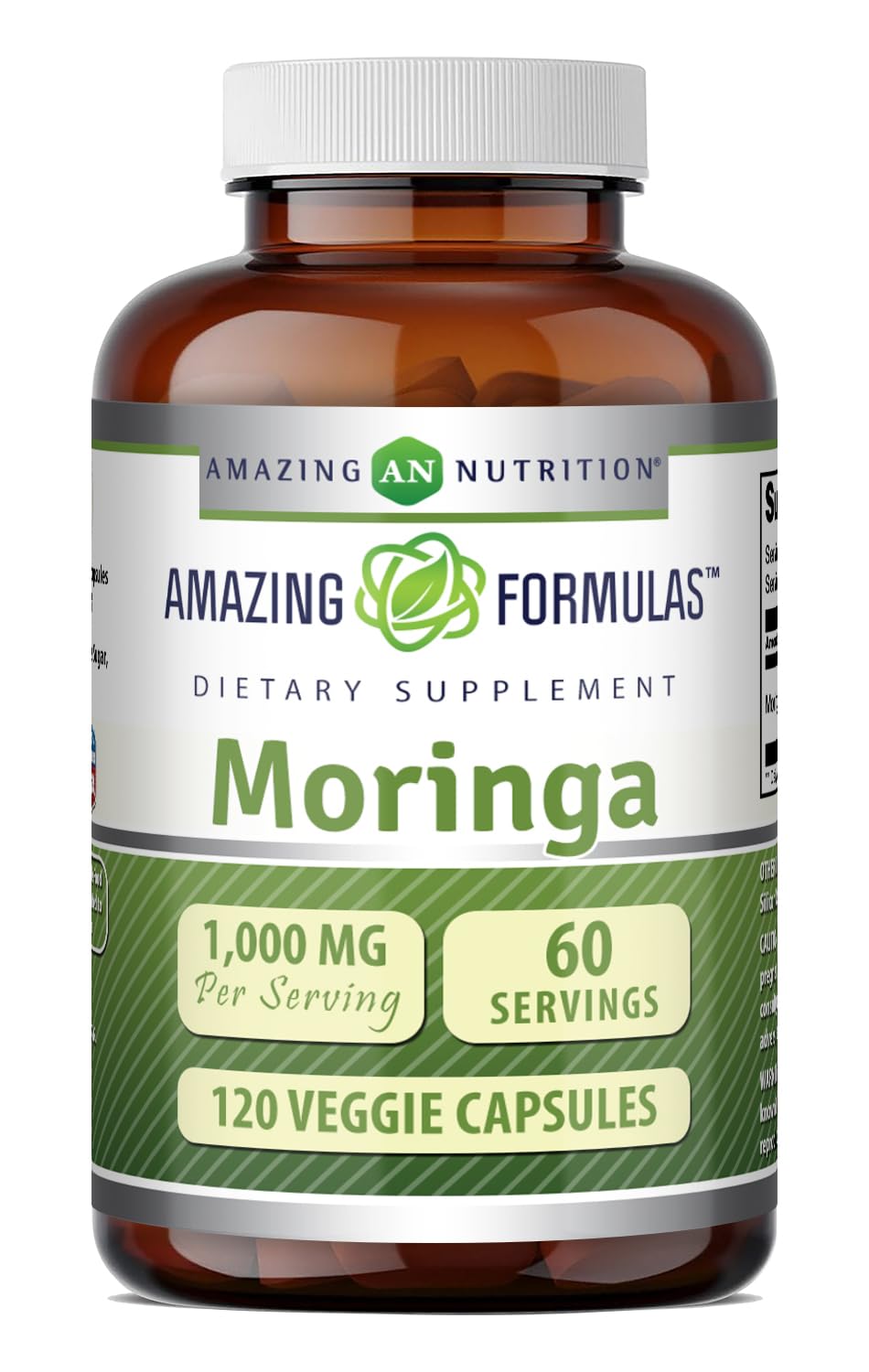 Moringa 4:1 Extract 1000 Mg Veggie Capsules M501