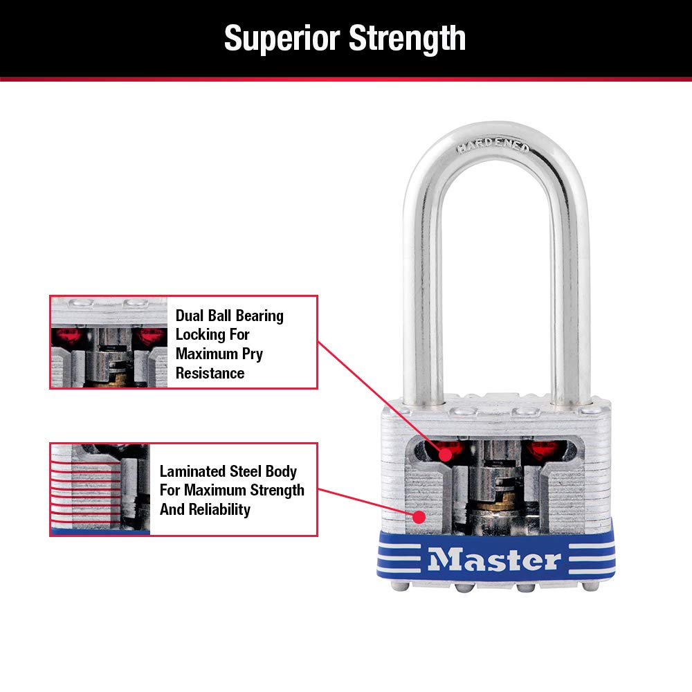 Outdoor Keyed-Alike Padlock 4 Pack J50050