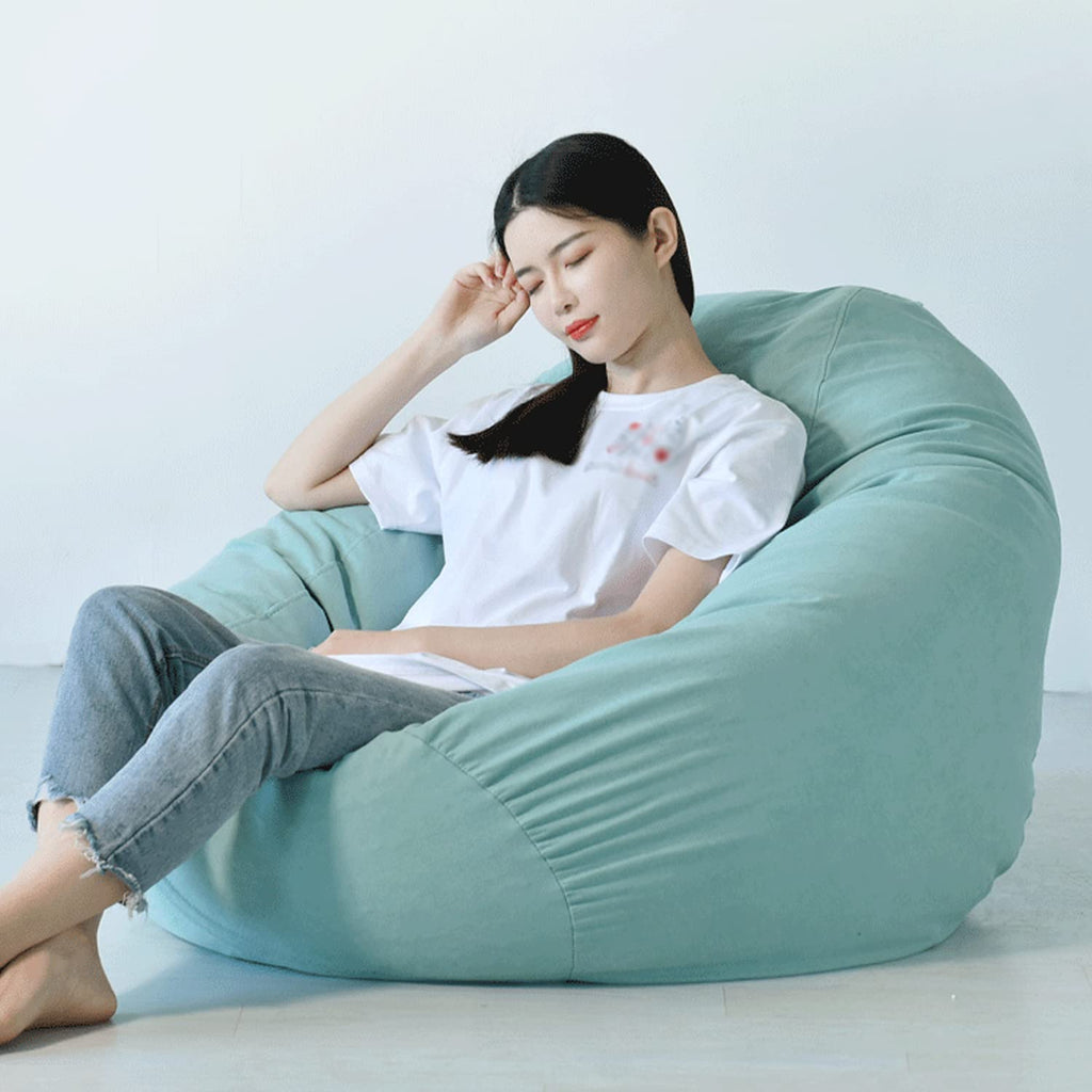 Washable Soft Bean Bag Chair Cover Only 110 * 120cm Yellow R66766