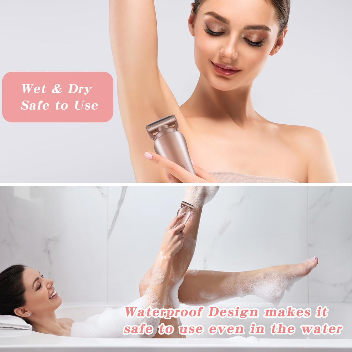 Electric Shaver for Women IPX7 Waterproof W660583
