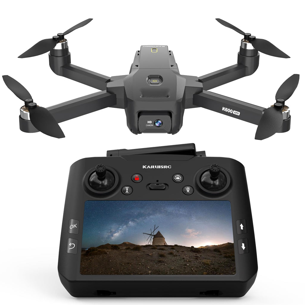 FPV Drone with EIS Camera, 4.5 Inch LCD Screen, Foldable Quadcopter Under 249g G196