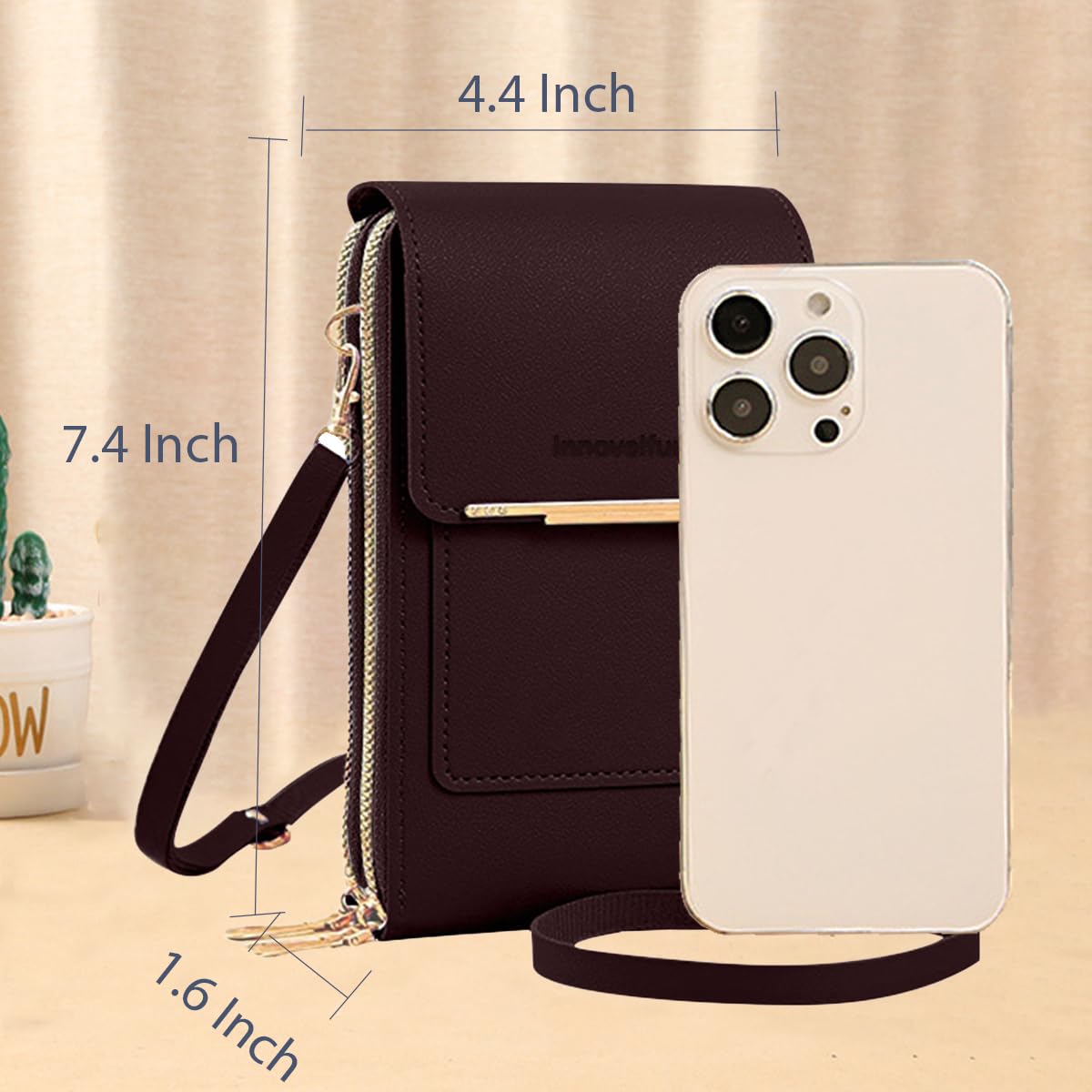 Anti-Theft Leather Crossbody Bag H60460