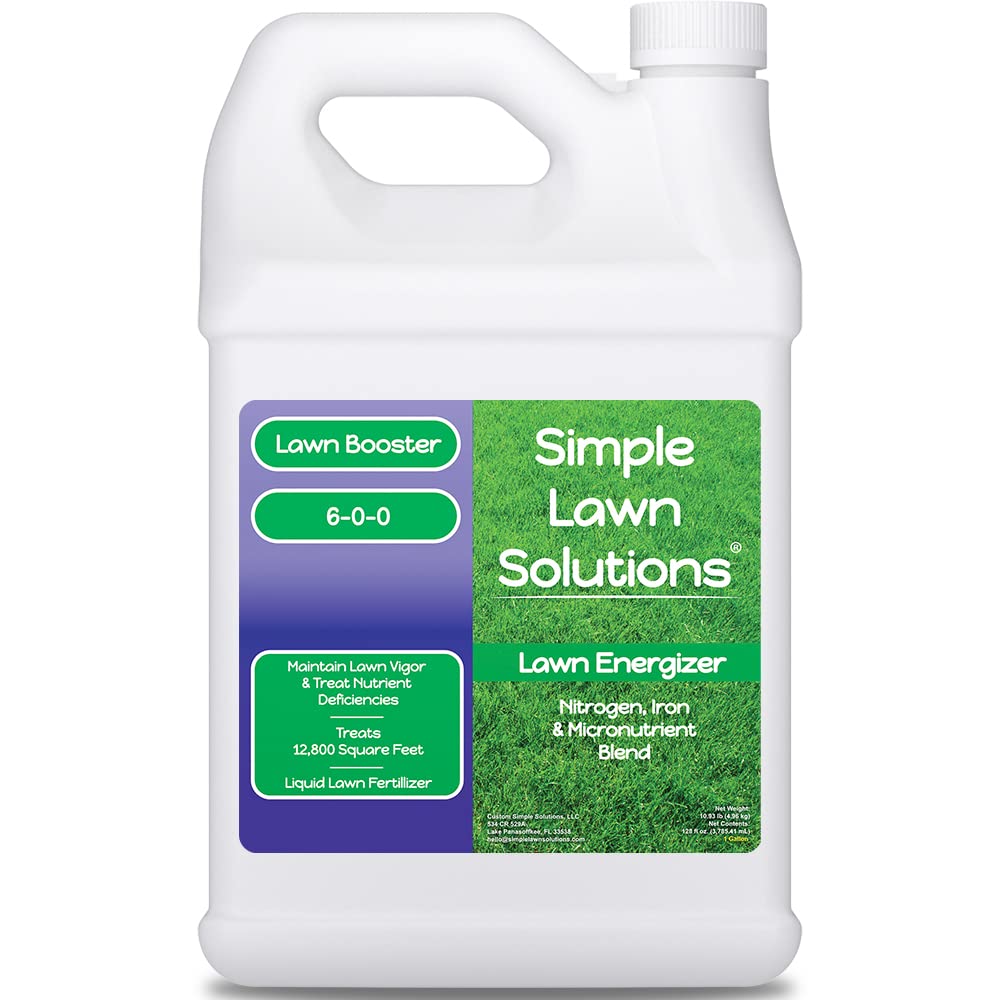 Commercial Grade Liquid Grass Fertilizer with Nitrogen, Iron, Micronutrients 1 Gallon V276