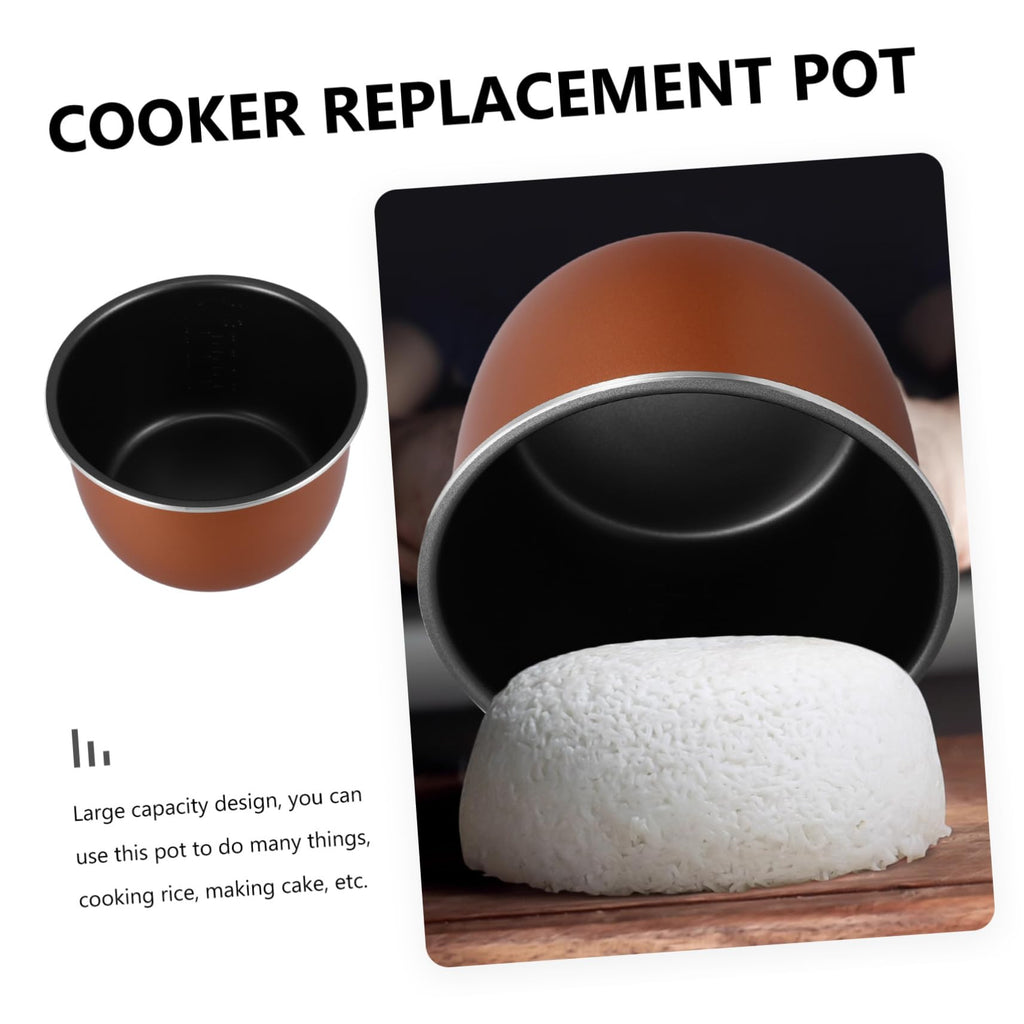 Non Stick Electric Cooker Inner Pot Aluminum Alloy Brown B7885