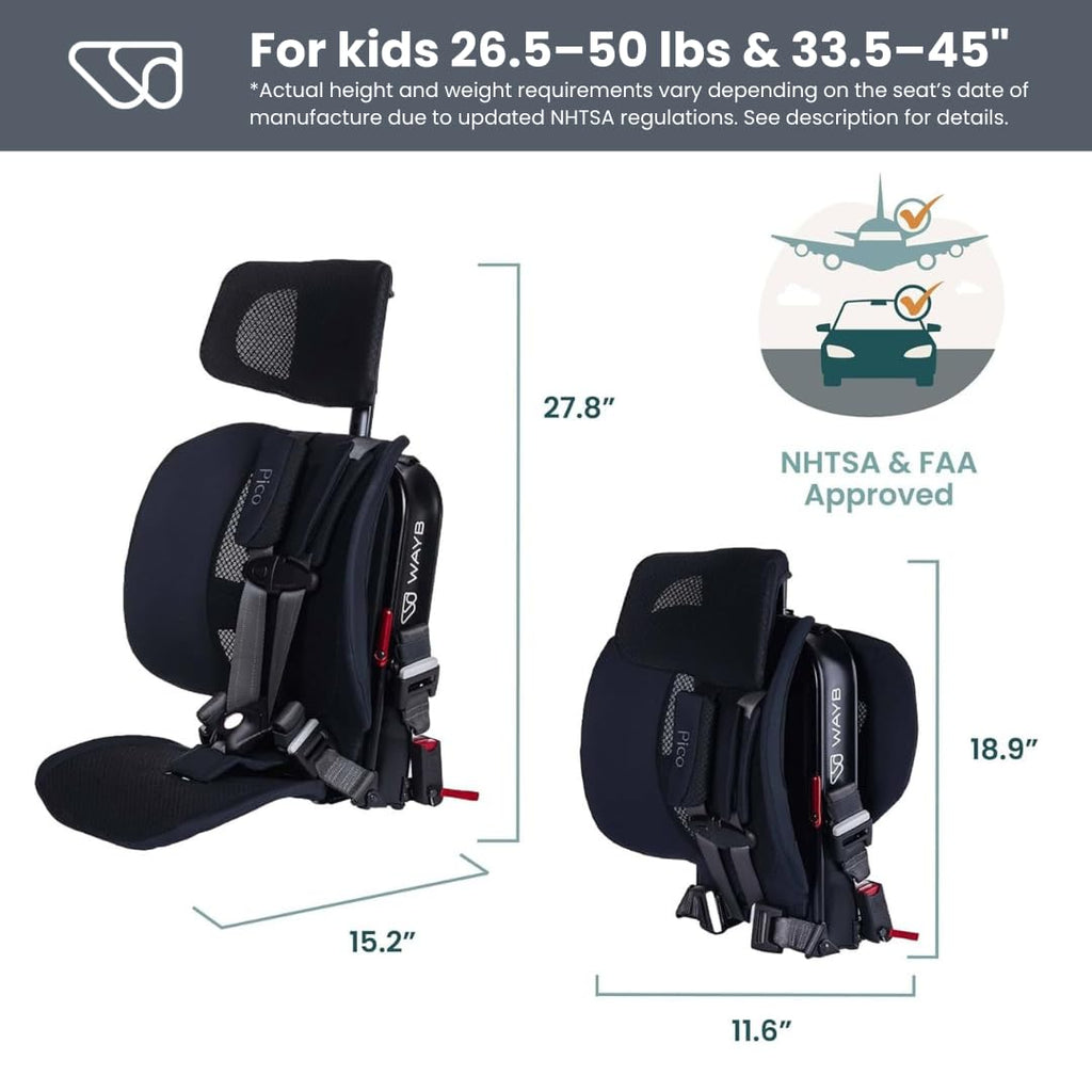 Lightweight Portable Foldable Travel Car Seat R6952