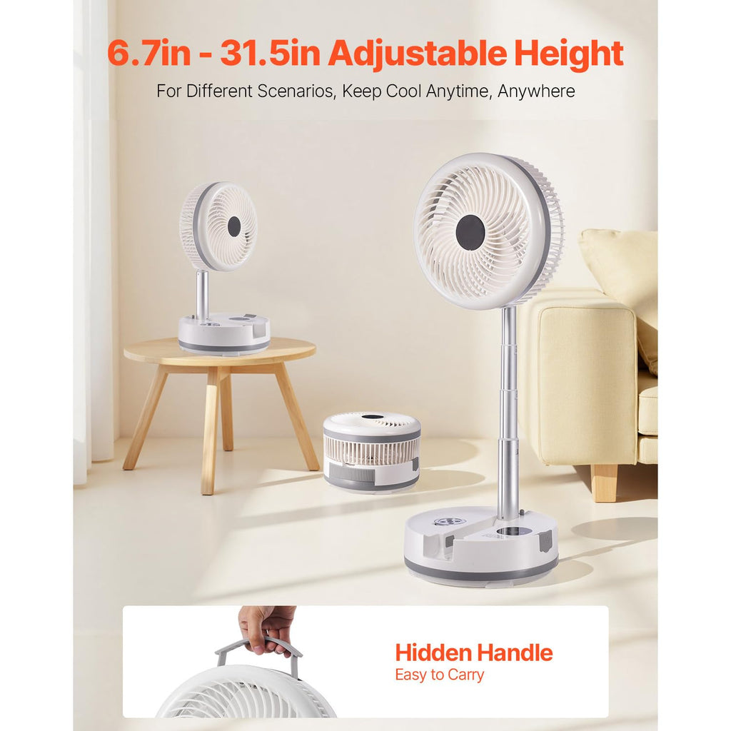 10 Inch Foldable Oscillating Fan with Remote W285