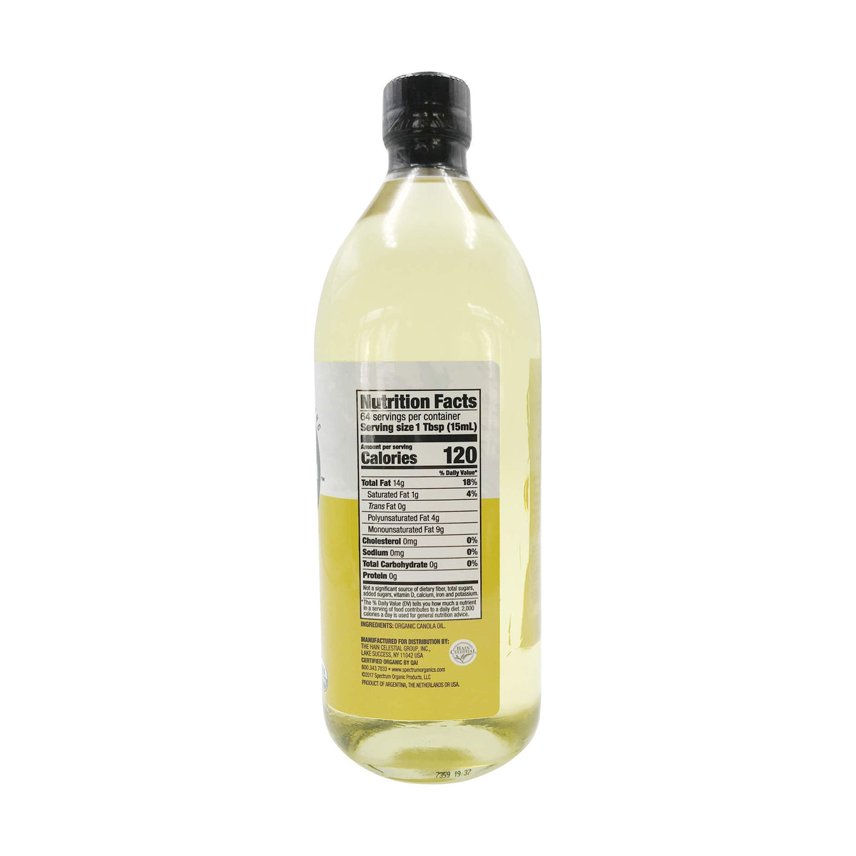 Organic Canola Oil 32 oz O2651