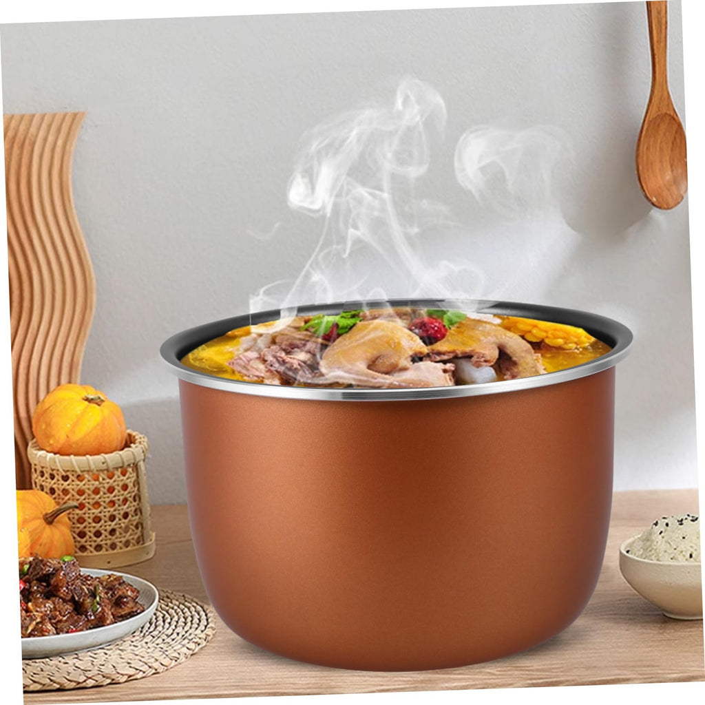 Non Stick Electric Cooker Inner Pot Aluminum Alloy Brown B7885