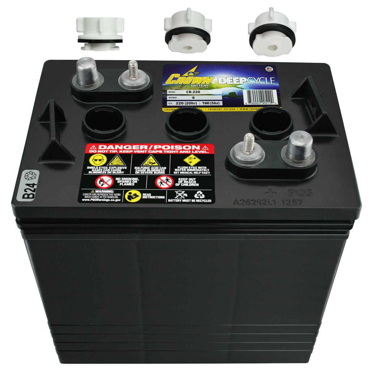 6V 220 AH Battery X4 K6309