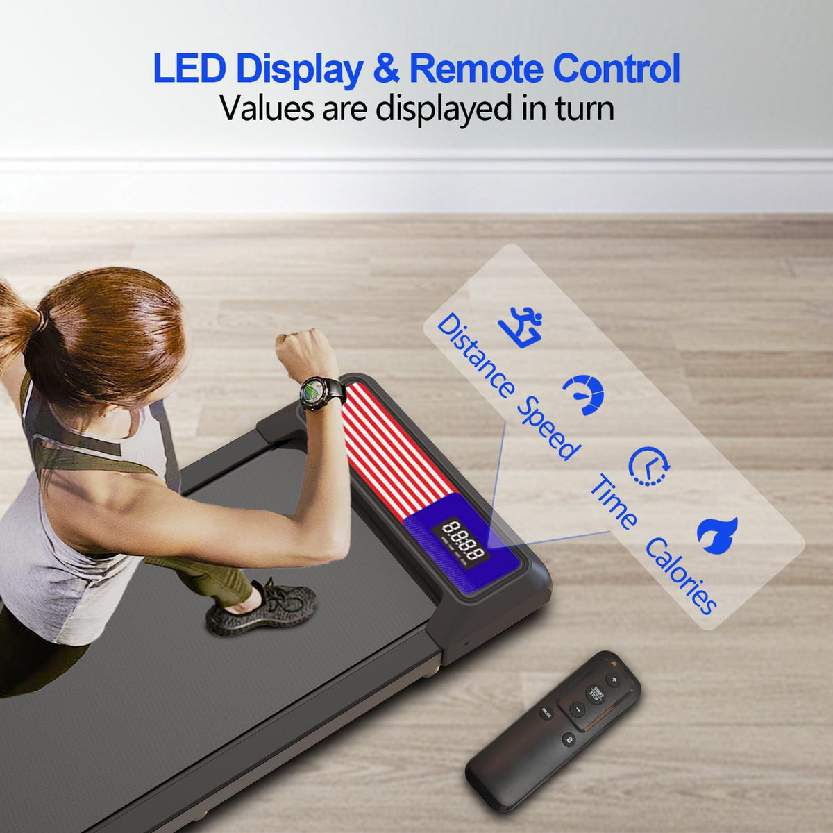 Under Desk Treadmill with 5% Incline M909