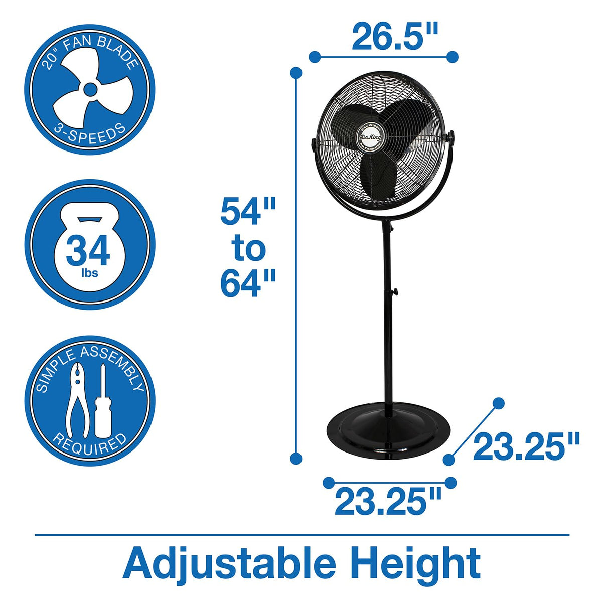 20-Inch Pedestal Fan R45967