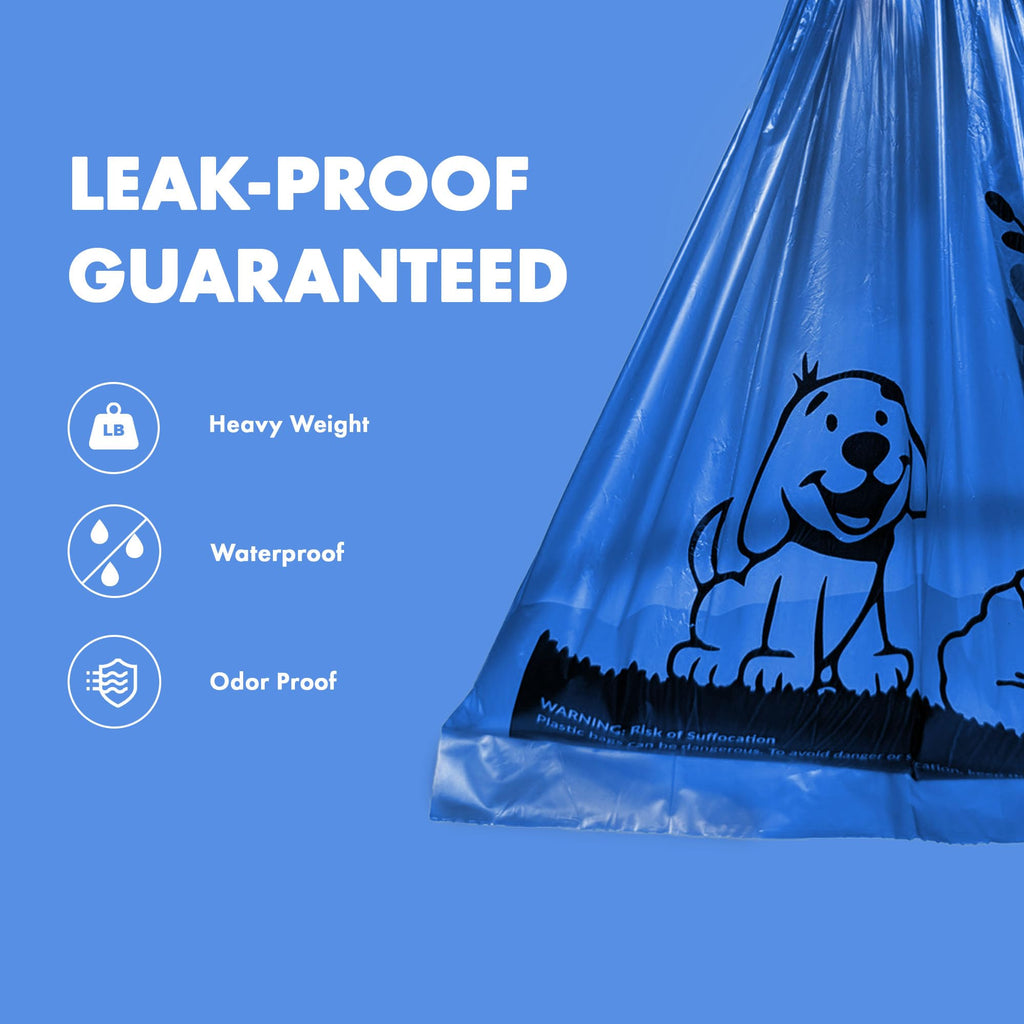 1000 Count Dog Poop Waste Bags with Dispenser M8428