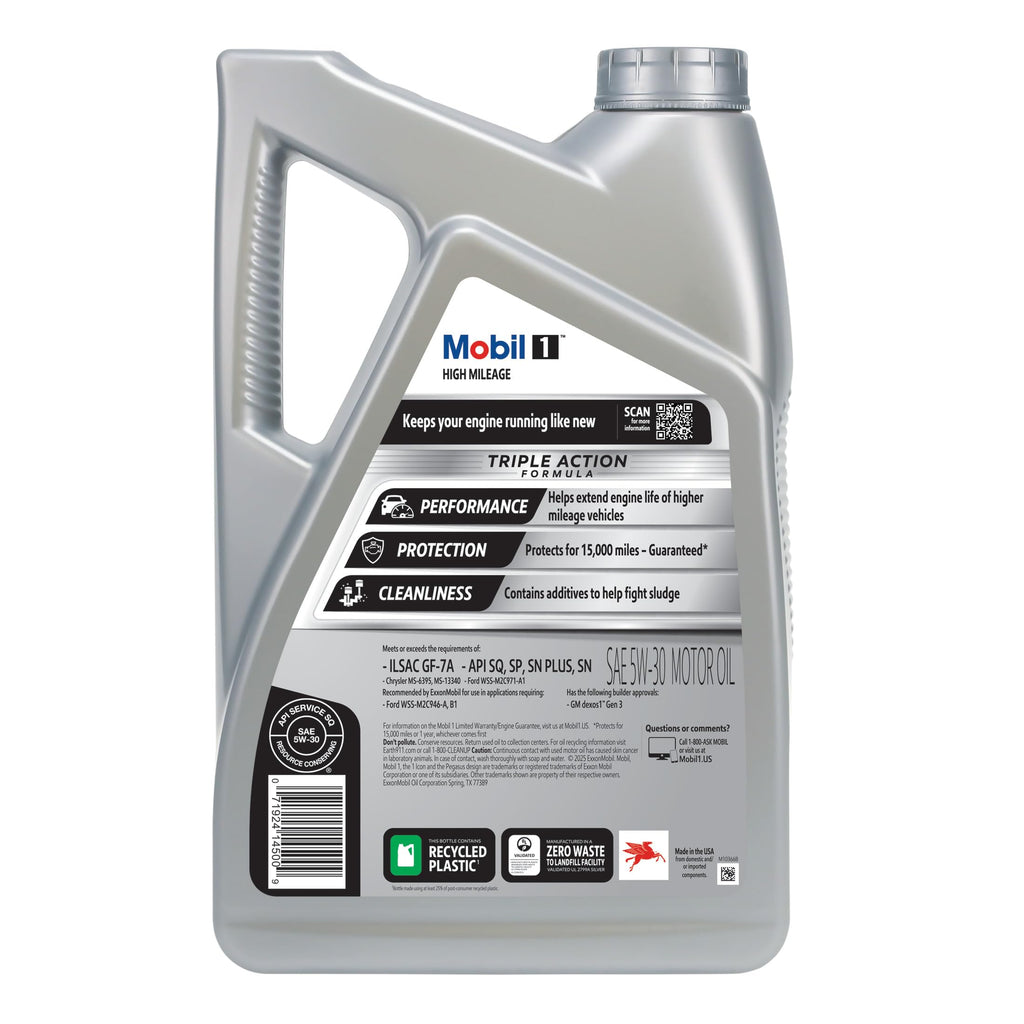 High Mileage Full Synthetic 5W-30 Motor Oil 5 Quart C660